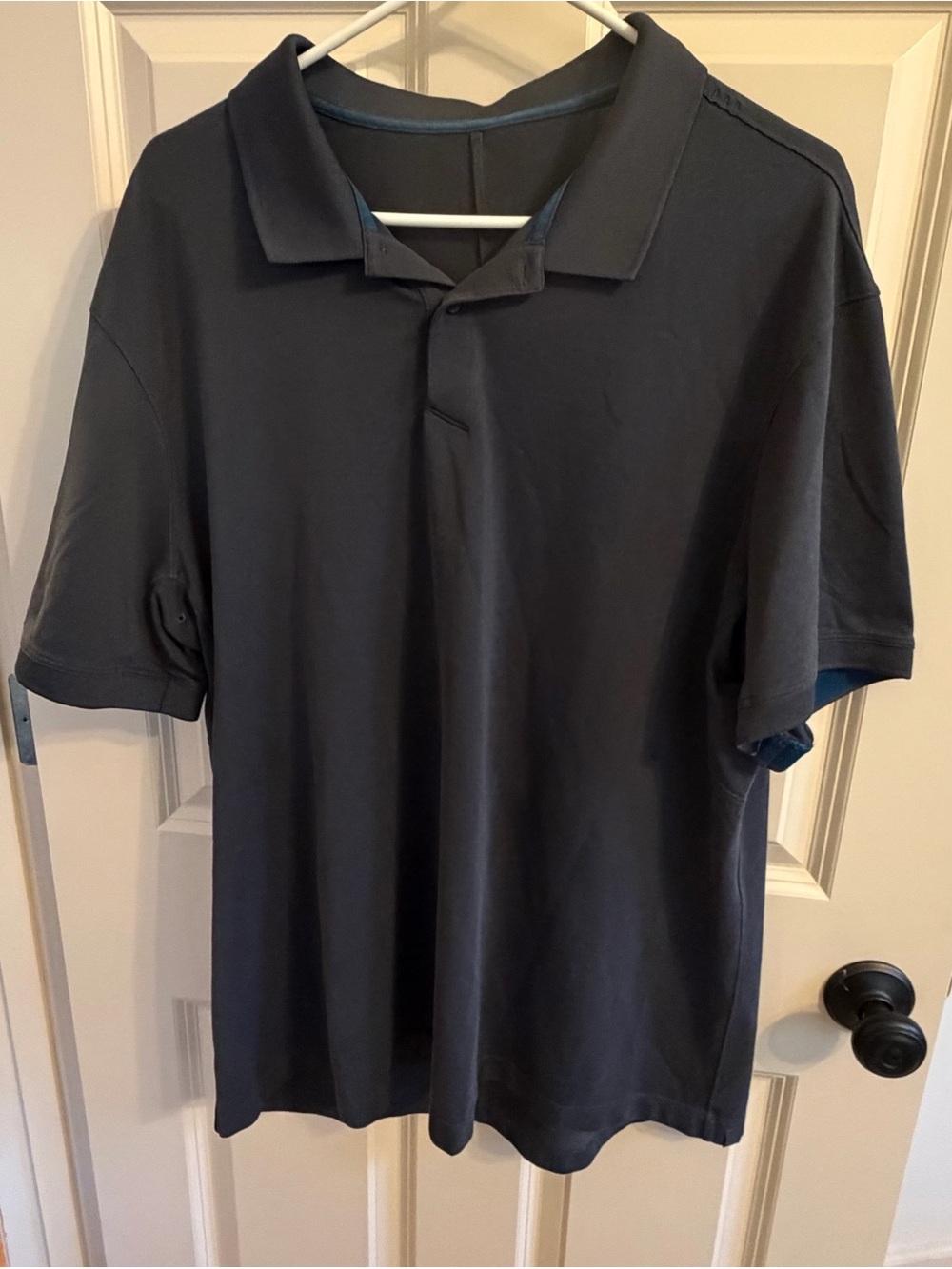 Lululemon Evolution Polo Shirt - Slate gray blue measures like xl
